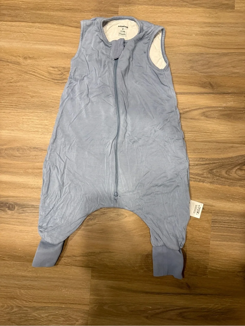 Light Blue Kids Sleep Sack with Footed Cuffs